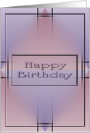 Happy Birthday abstract Design Card