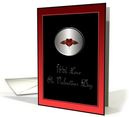 With Love on Valentines Day card (370731)
