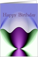 Happy Birthday Card wavey design card