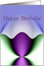 Happy Birthday Card wavey design card