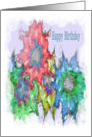 Happy Birthday Floral Design card