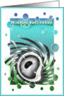 Abstract Sea Urchin Birthday card