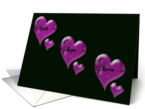 Faith Hope Love card (367891)