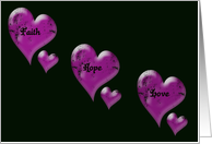 Faith Hope Love card