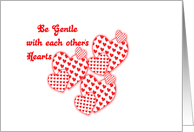 be gentle with each others hearts card