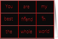 best friend card