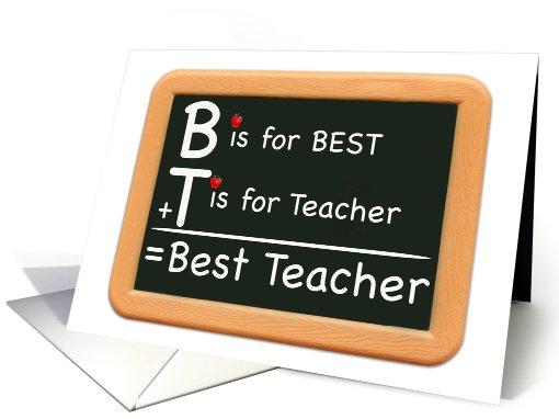 Best Teacher card (405207)