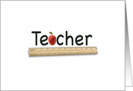 Teacher card