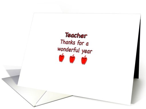 Teacher card (405213)