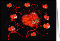 hearts & love card
