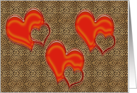 hearts & love card