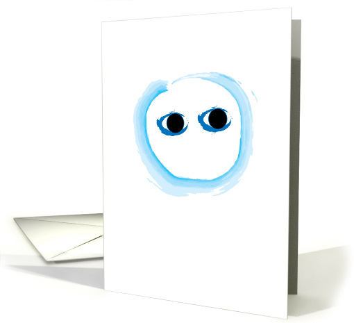 Blue Watercolor Roundhed card (374250)