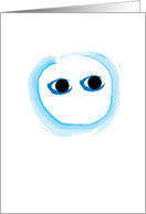 Blue Watercolor Roundhed card