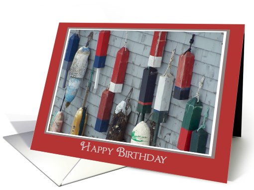 Eastport Buoys Happy Birthday card (396999)