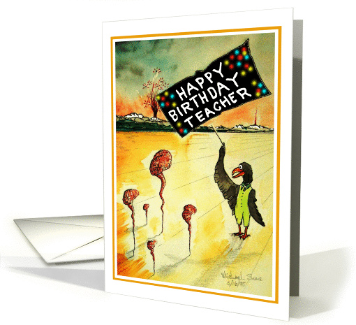 Happy Birthday Card for teacher card (375239)