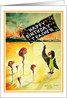 Happy Birthday Card for teacher card