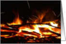 By The Fire-Blank card