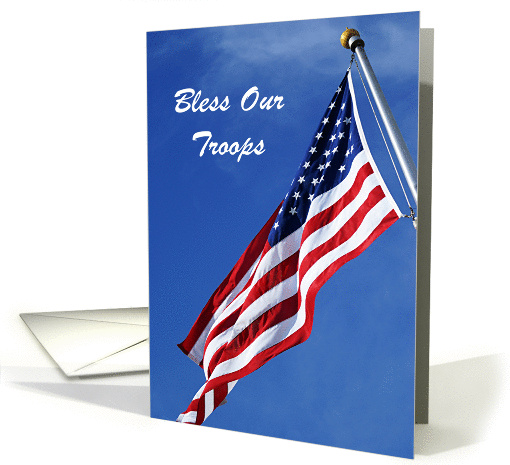 Bless Our Troops-Blank card (377506)