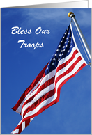 Bless Our Troops-Blank card