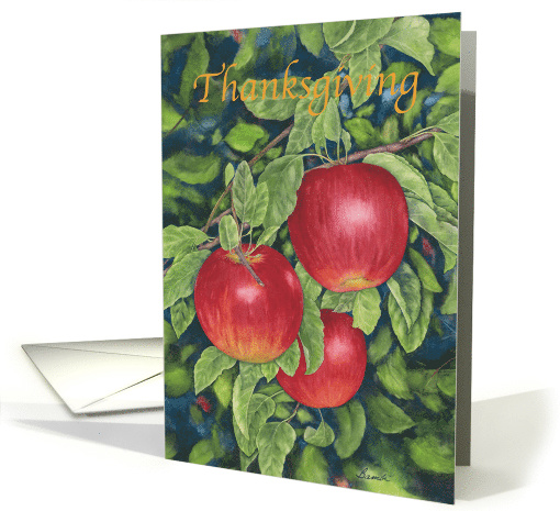Thanksgiving Apples card (1500656)