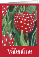 Funny Valentine with Frogs and Ladybugs card