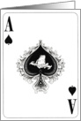 Frog Ace of Spades - wedding card