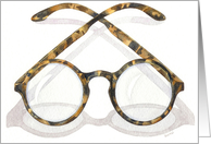 Tortoiseshell Glasses - New Optometry Office card