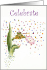 Celebration Frog - Birthday card