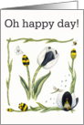 Bumble Bee Tulip - Friendship card
