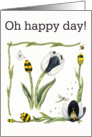 Bumble Bee Tulip - Retirement card