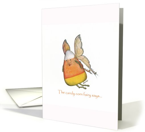 Candy Corn Fairy - Halloween card (491302)