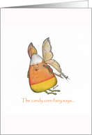 Candy Corn Fairy - Halloween card