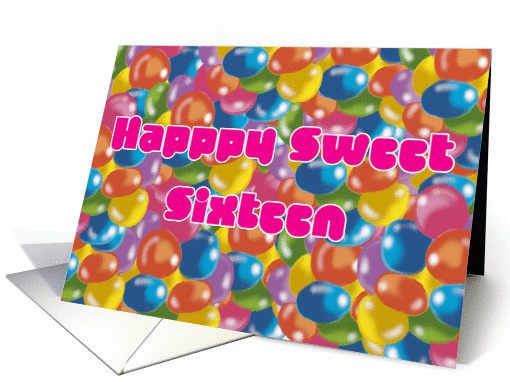 happy sweet sixteen card (376129)