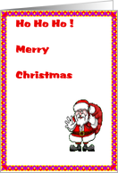 Ho Ho Ho Merry Christmas card