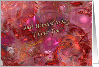 I Love You card
