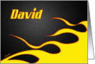 Racing Flames David card