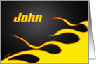 Racing Flames John card