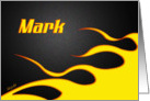 Racing Flames Mark card