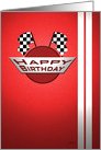 Happy Birthday: Racing Card
