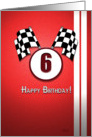 Red Racing Birthday: 6 card