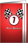 Red Racing Birthday: 7 card