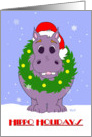 Hippo Holidays card