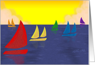 Rainbow Boats card