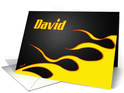 Racing Flames David card (1263878)