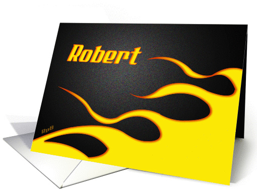 Racing Flames Robert card (1263902)