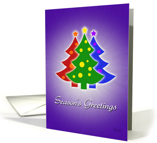 Rainbow Christmas Tree Trio card (1397724)