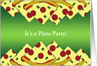 Pizza Party Invitation - custom front card