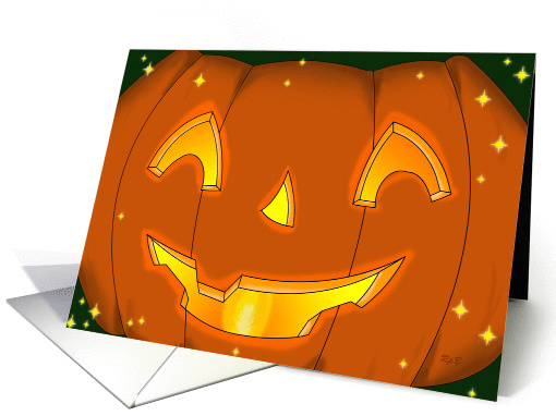 Reel Happy Jack O' Lantern card (1399002)