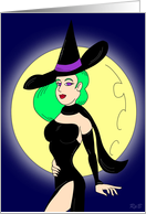 Drag Witch: Gay Halloween card
