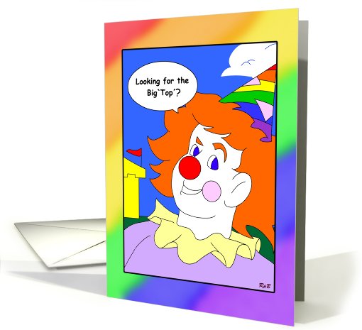 Big Top Clown: Gay Birthday card (394935)